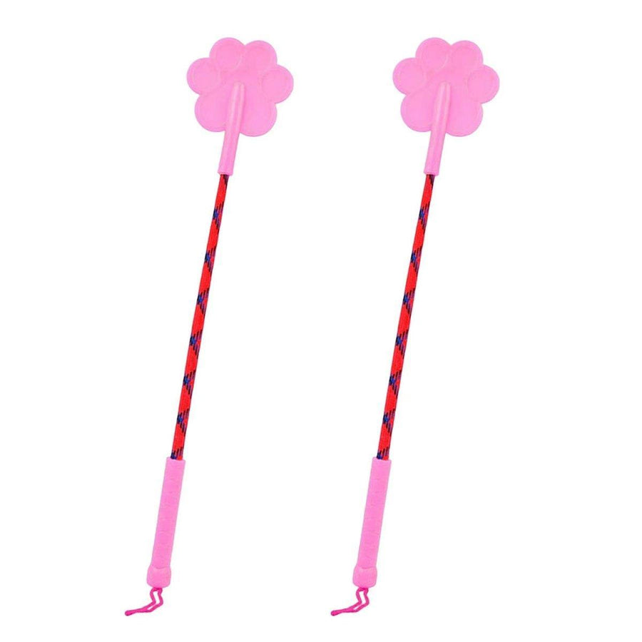 Dog Training Sticks with Soft Paw Head, Pack of 2 - Pink