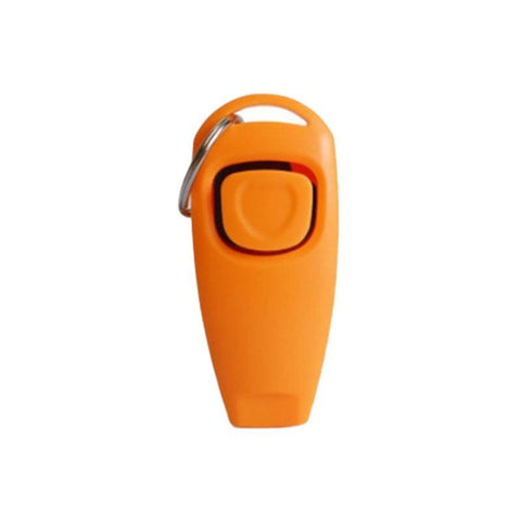 Dog Training Whistle and Clicker Combo - Orange