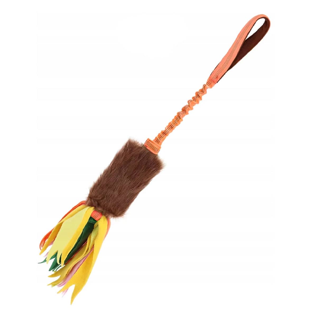 Dog Tug Rope Toy with Bungee Rope and Fleece Handle for Interactive Play - view 2