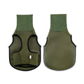 Dog Vest Jacket with Hood - Army Green, Size L (Chest 50-60 cm)