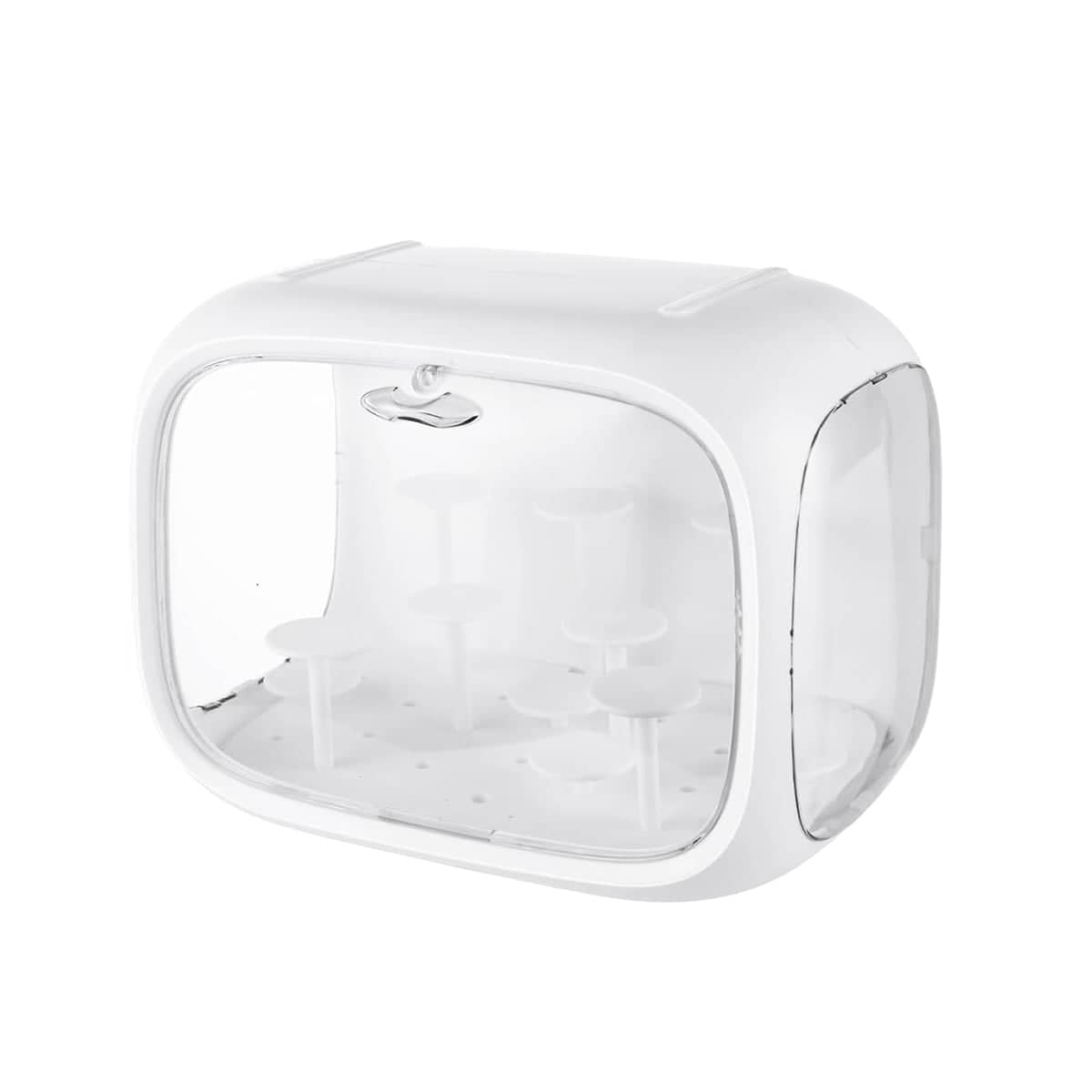 Doll Display Box with Capsule Design - White