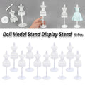 Doll Model Display Stand, Hollow Out Design, Pack of 10, White