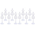 Doll Model Display Stand, Hollow Out Design, Pack of 10, White - view 2