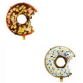 Donut Foil Balloon with Bite, 73 x 50 cm - Pink Icing with Rainbow Sprinkles - view 3