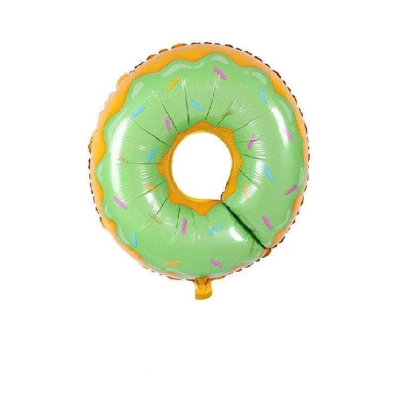 Donut Foil Balloon with Sprinkles, 75 x 70 cm - Green
