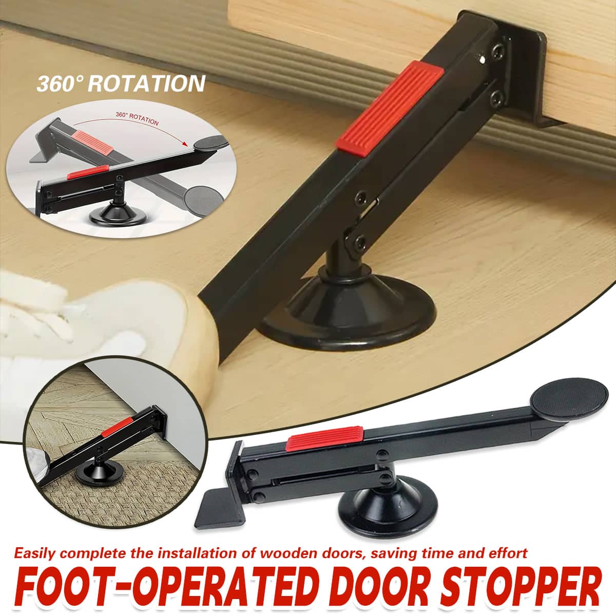 Door Installation Foot Lifter Tool - Quick Fitting Auxiliary Stand