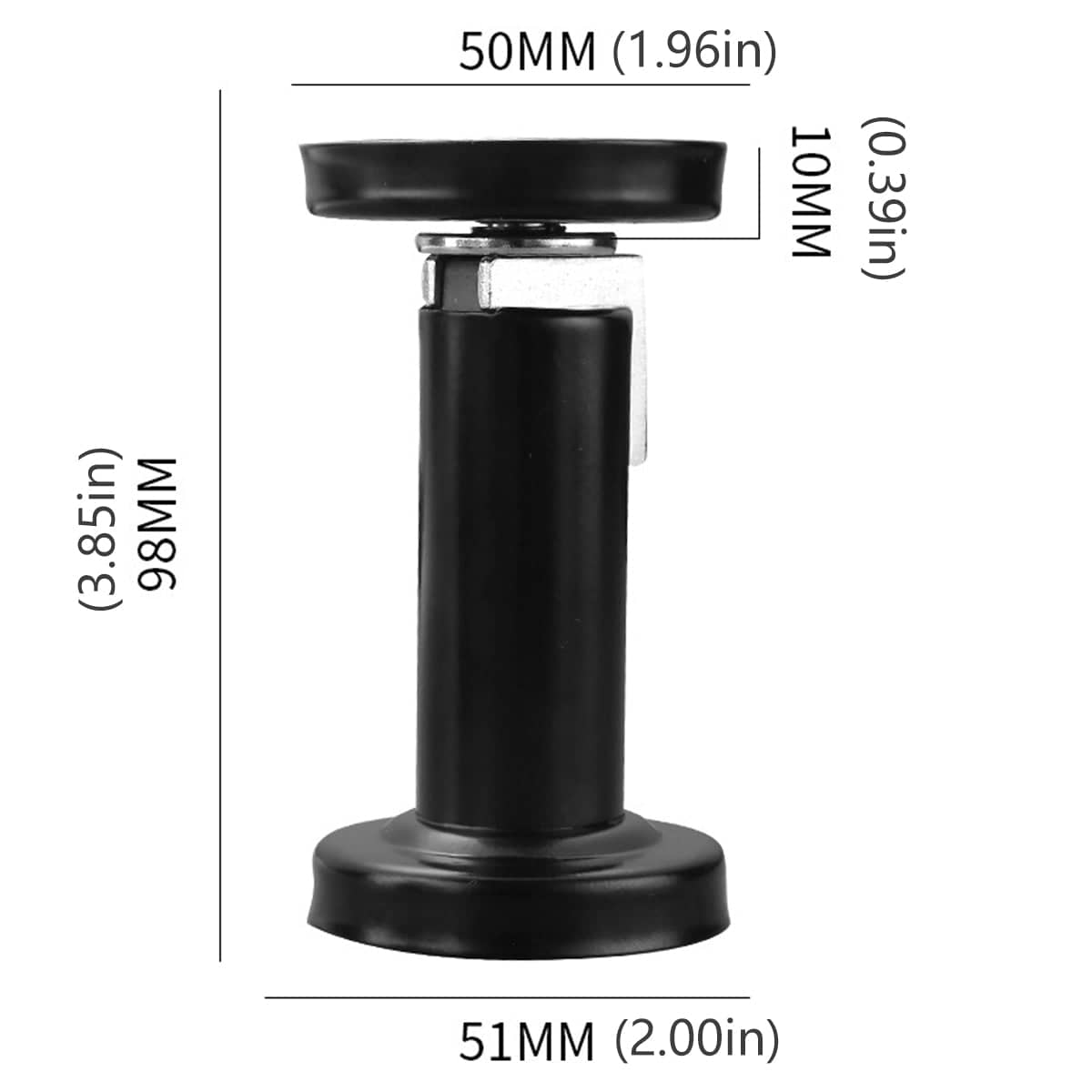Door Stop Anti Collision Wall Door Retainer Suction Device - Black - view 4