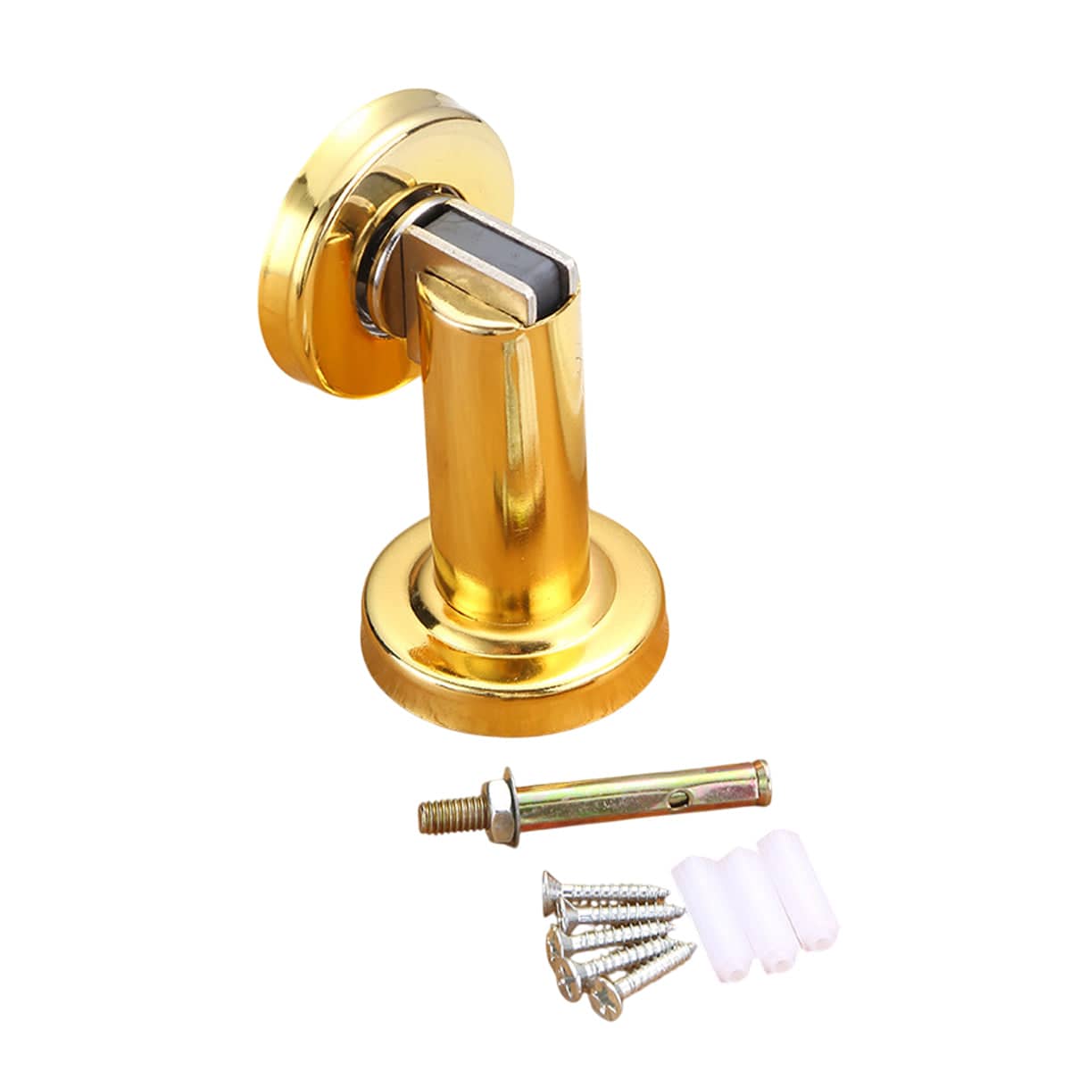 Door Stop Anti Collision Wall Door Retainer Suction Device - Gold