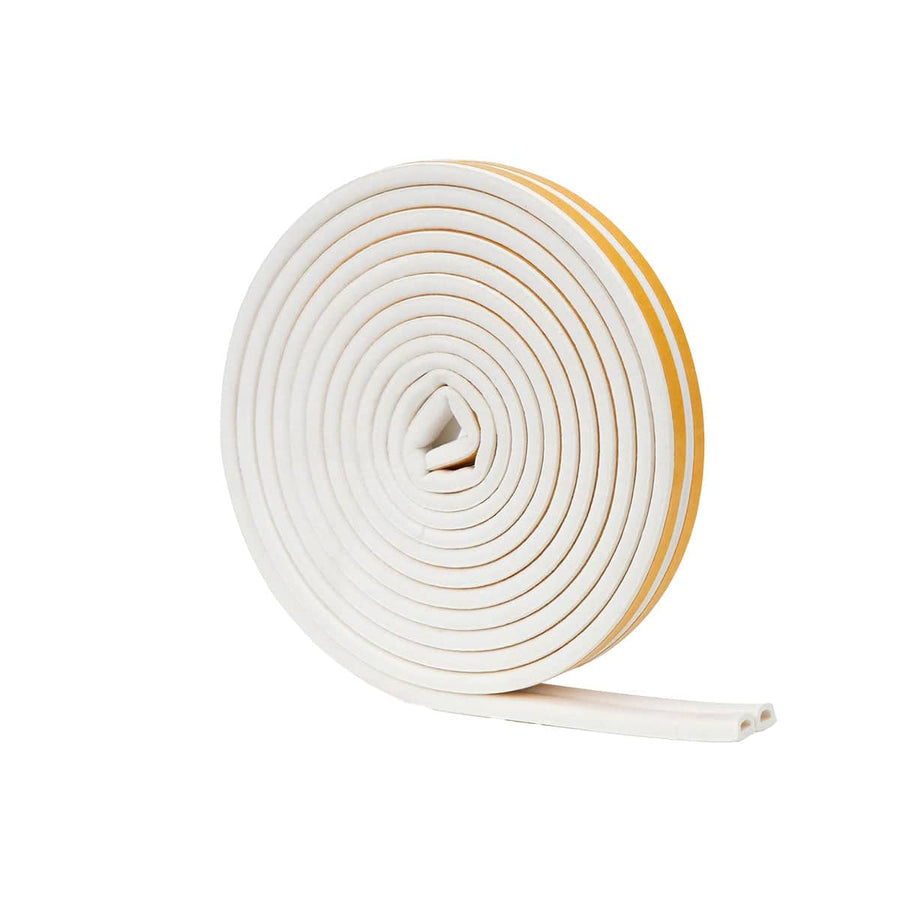 Door Window Sealing Strip 5 m Windproof Soundproof Insect Prevention Durable - White