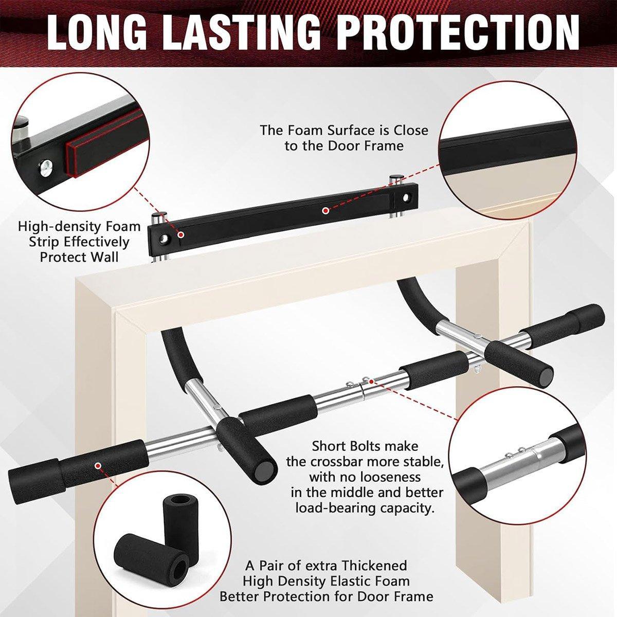 Doorway Pull-Up Bar, No-Drill Home Fitness Equipment - view 4