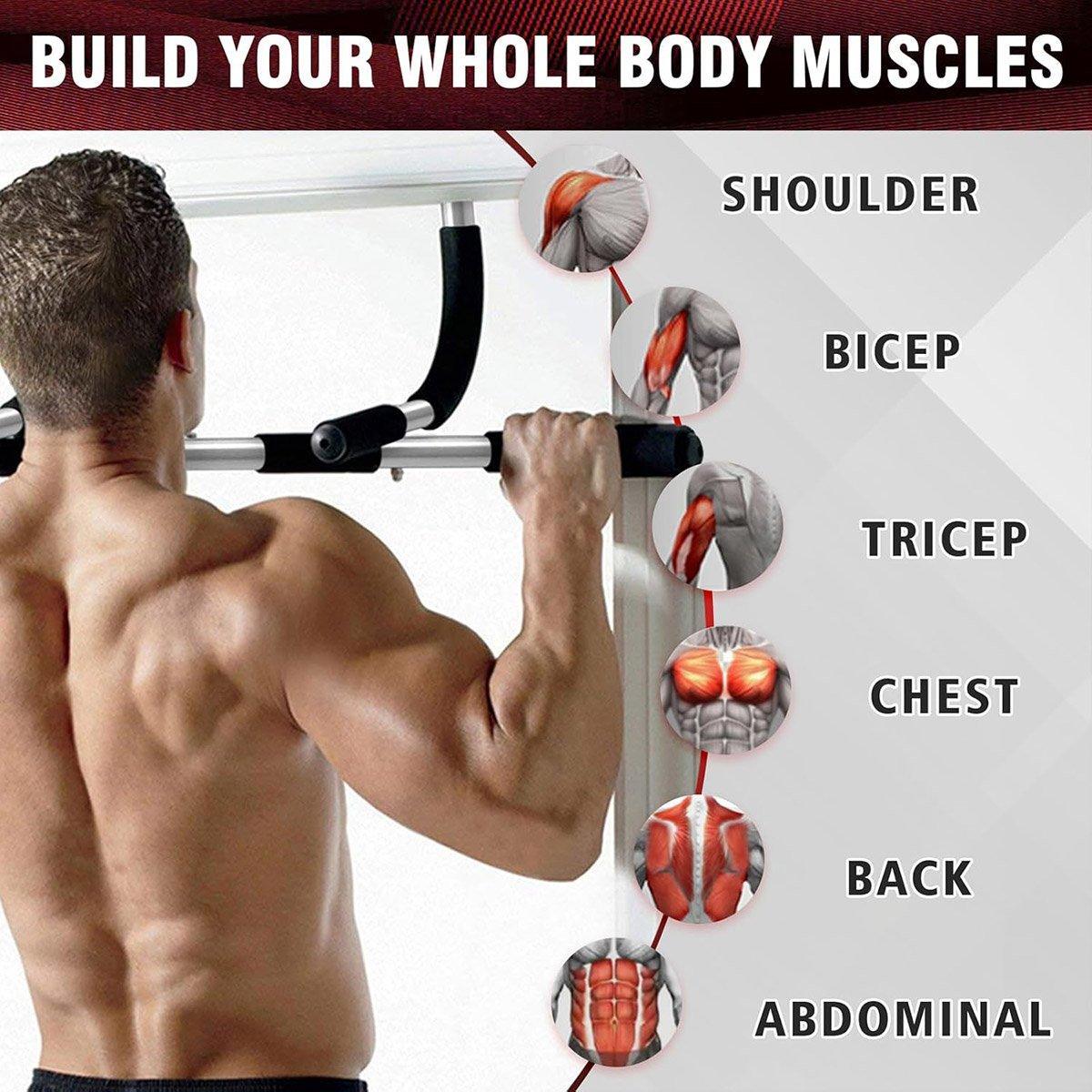 Doorway Pull-Up Bar, No-Drill Home Fitness Equipment - view 5