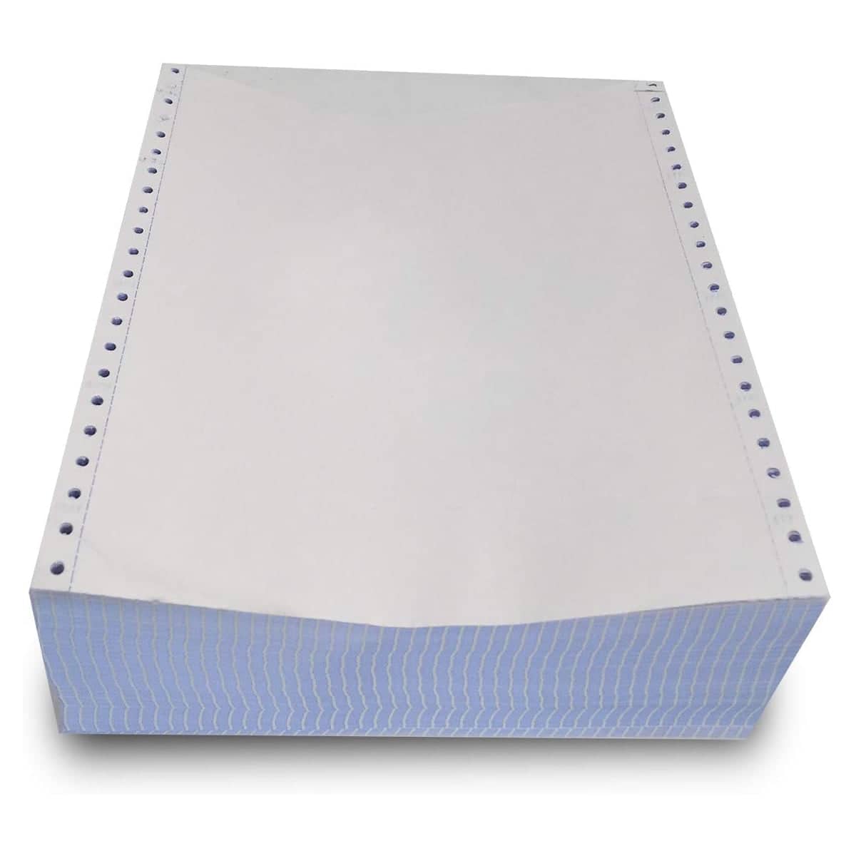 Dot Matrix Printer Paper 2000 Pages, 38.1 cm by 27.9 cm with Perforated Margins - view 2