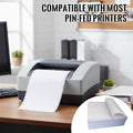 Dot Matrix Printer Paper 2000 Pages, 38.1 cm by 27.9 cm with Perforated Margins - view 5