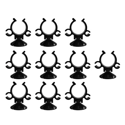 Double Buckle Aquarium Suction Cup Tube Holders - Large (20 mm Clip), Pack of 10