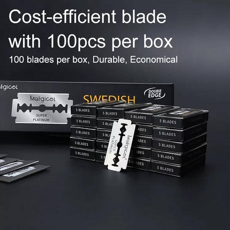 Double Edge Safety Razor Blades Super Stainless Steel for Shaving - Pack of 100 - view 4