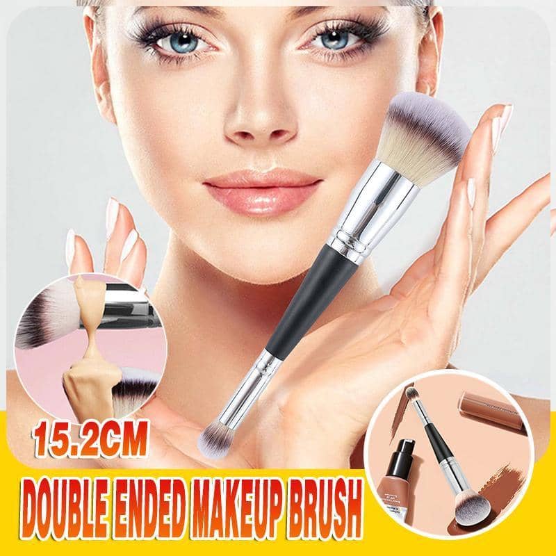 Double Ended Makeup Brush for Foundation, Powder and Eyeshadow