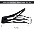 Double-Grip Snap Hair Clips Metal Barrettes - Gold, 10 Pack - view 5