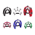Double Half Moon Tambourine Handheld Percussion Instrument - Green - view 3