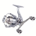 Double Handle Spinning Fishing Reel for Freshwater and Saltwater - Silver, SW1500S