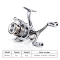 Double Handle Spinning Fishing Reel for Freshwater and Saltwater - Silver, SW1500S - view 4