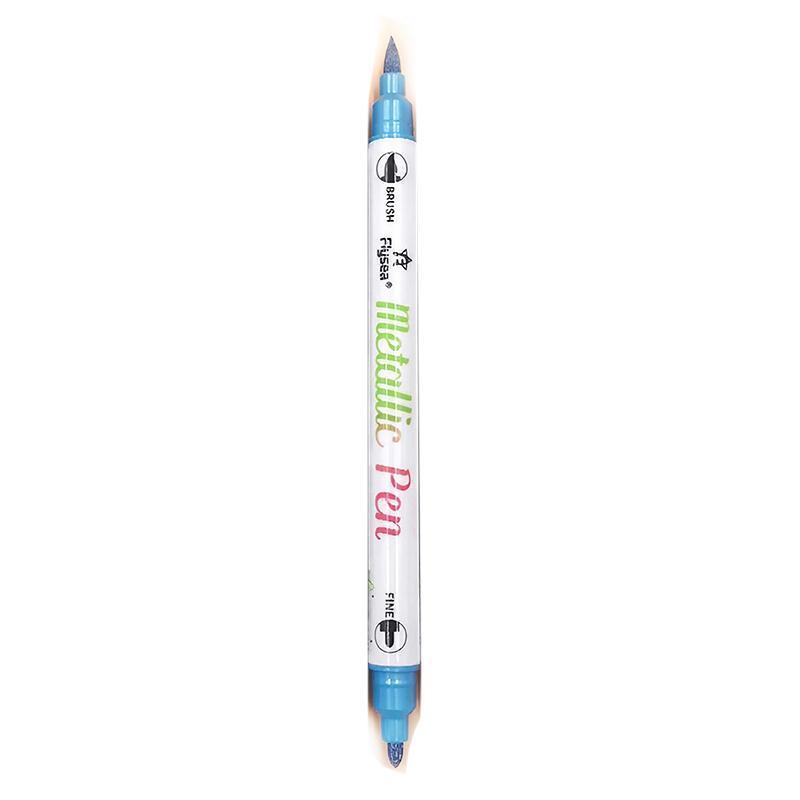 Double Head Shimmer Marker Pen for Albums and Doodles - Blue