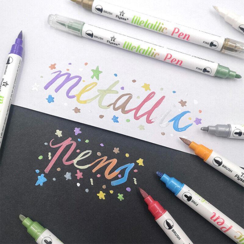 Double Head Shimmer Marker Pen for Albums and Doodles - Blue - view 6