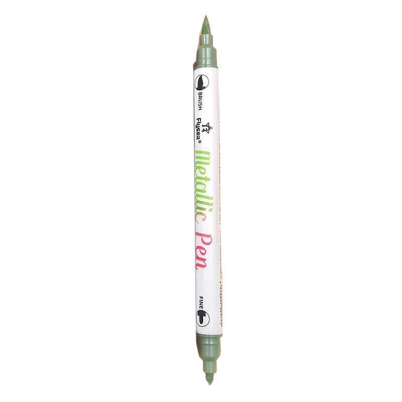 Double Head Shimmer Marker Pen for Albums and Doodles - Grass Green