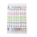 Double Head Shimmer Marker Pens for Photo Albums - 10 Colour Set
