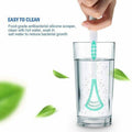 Double Head Tongue Cleaner with Rubber Massager - Blue - view 4
