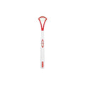 Double Head Tongue Cleaner with Rubber Massager - Red