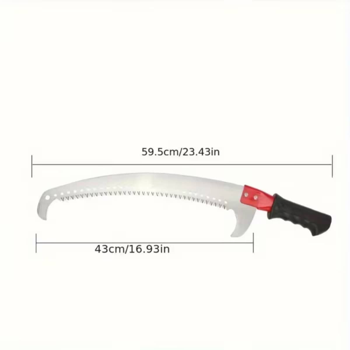 Double Hook Curved Pruning Saw 59.5 cm with Pole Socket for High Branches - view 3