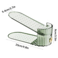Double Layer Adjustable Shoe Rack Organiser, Pack of 10 - Green - view 4