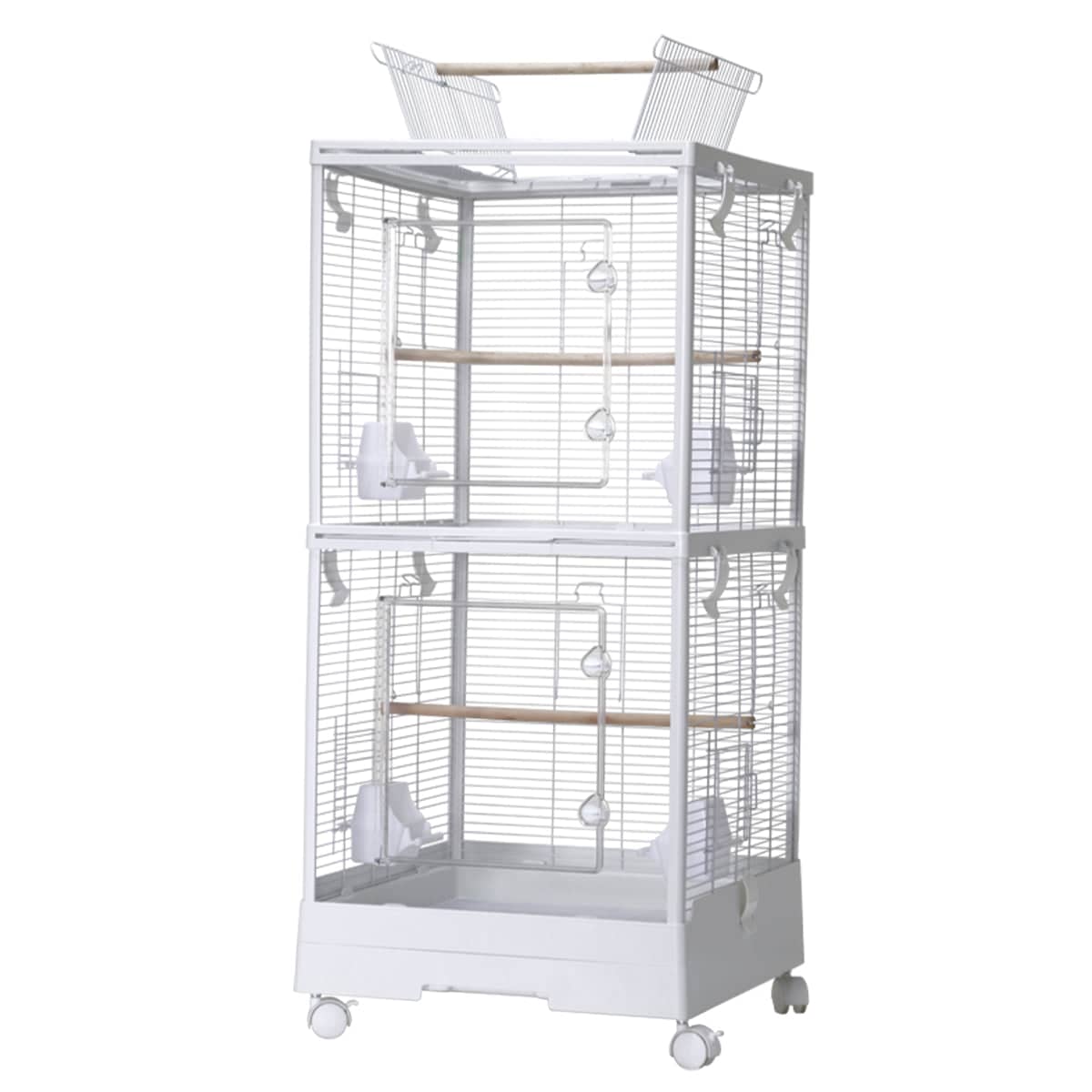 Double Layer Bird Cage Metal Villa Large Aviary for Parrot Indoor Use - view 2
