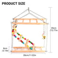 Double Layer Bird Swing Toy with Ladder and Bell for Parrots - view 3