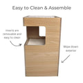 Double Layer Cat Climbing Shelf with Cushions, Multi-Level Cat Hutch - view 4