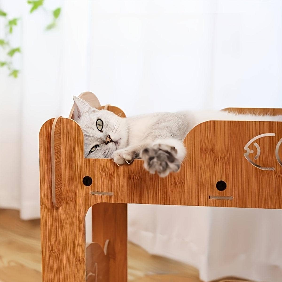 Double Layer Cat Scratcher Bed with Claw Grinding Nest, Large 55 x 35 x 52 cm - view 5