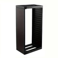 Double-Layer CD and Game Disc Storage Rack, Holds 18 Cases - Black - view 2