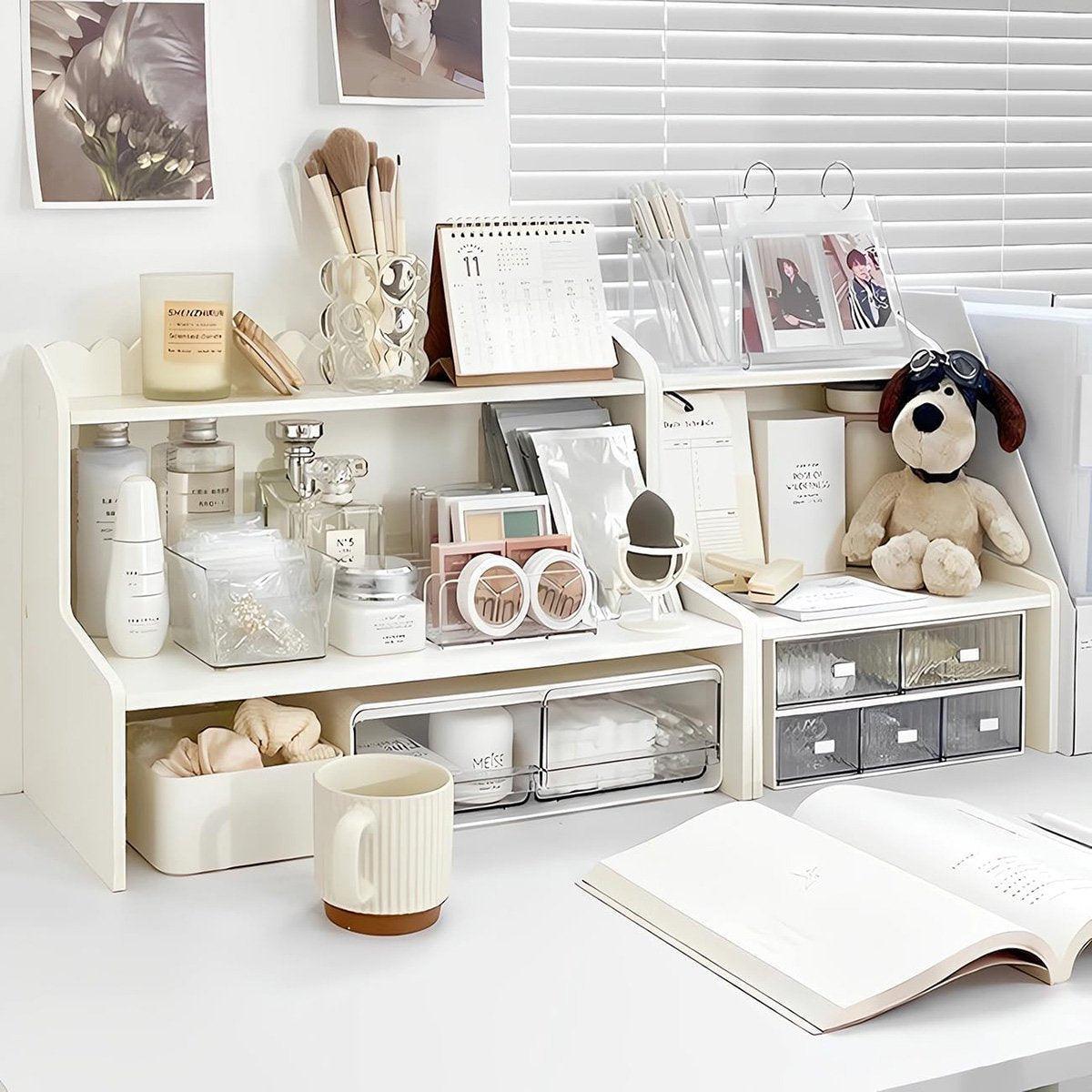 Double Layer Desktop Storage Rack - Large, 47 x 21.5 x 30.5 cm - view 5