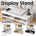 Double-Layer Monitor Stand Riser with Desk Storage - Black - view 2