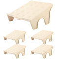 Double Layer Shoe Rack Organiser, Set of 5 - Beige