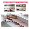 Double Layer Shoe Rack Organiser, Set of 5 - Pink - view 5