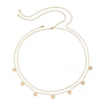 Double Layer Tassel Butterfly Waist Chain Body Chain - Gold