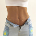 Double Layer Tassel Butterfly Waist Chain Body Chain - Gold - view 3