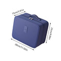 Double Layer Travel Shoe Bag 28 x 23 x 15cm - Navy Blue - view 4