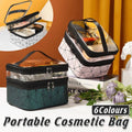 Double Layer Waterproof Cosmetic Bag with Clear Top - Light Pink - view 2