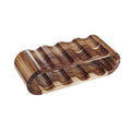 Double Layer Wooden Wine Rack for 8 Bottles, Bar and Kitchen Display Stand - view 2