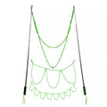 Double Pole Giant Bubble Wand with 3 Bubble Ropes - Green