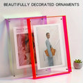 Double-Sided Acrylic Photo Frame with Screw Mount, 16 x 21 cm - Clear - view 5