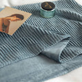 Double Sided Bed Runner Bed Scarf with Geometric Texture - 180 x 45 cm for 1.5 m Bed - view 5