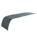 Double Sided Bed Runner Bed Scarf with Geometric Texture - 210 x 45 cm for 1.8 m Bed